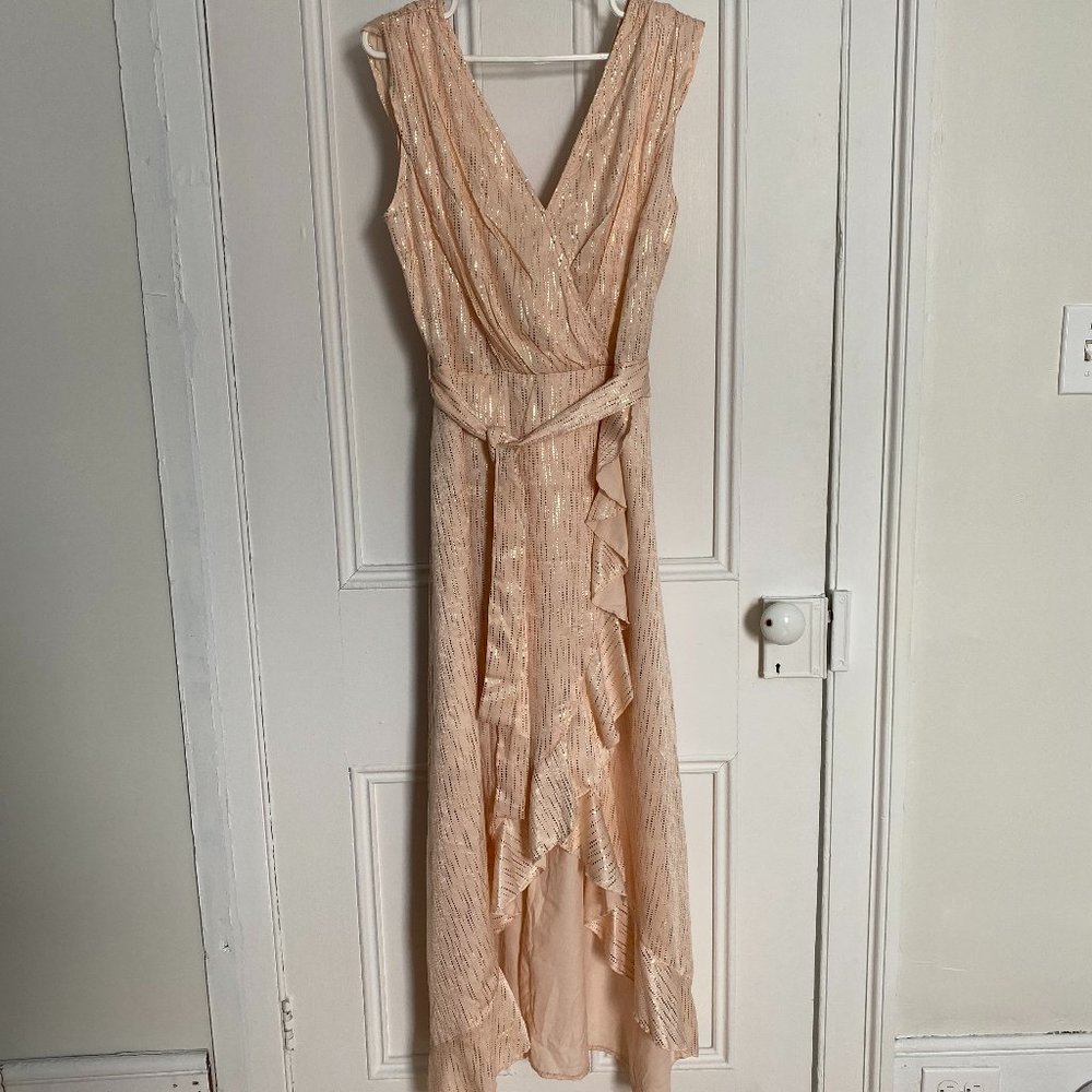 NWT- Gold & Cream Dress